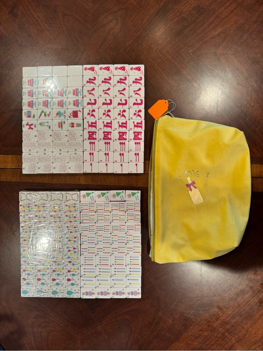 American Mahjong Tiles with Yellow Zipper Pouch - Picture 6 of 14